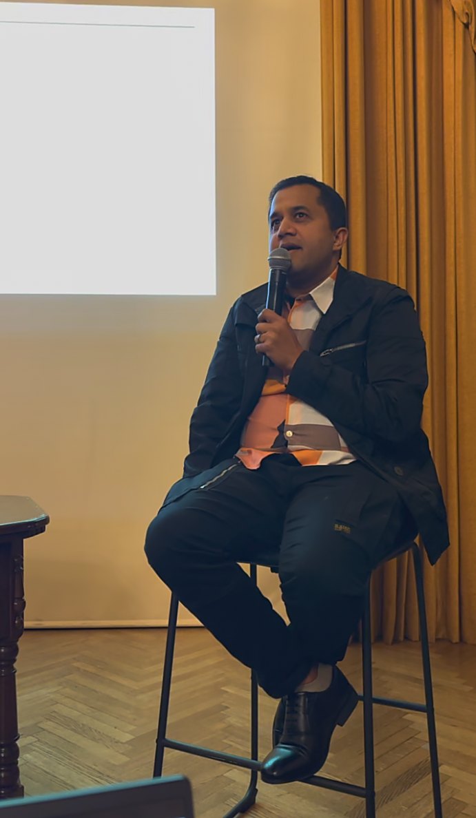 Omi Vaidya speaking at an ICC panel